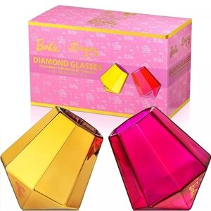 Dragon Glassware x Barbie Whiskey Glasses, Barbie‎ Dreamhouse Collection, 10 oz